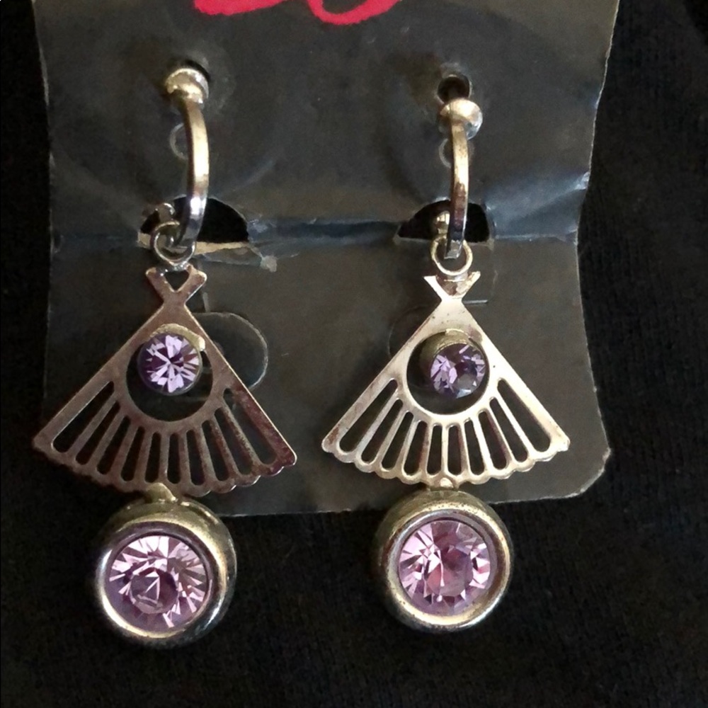 Lavender dangling earrings 💋 fashion earrings